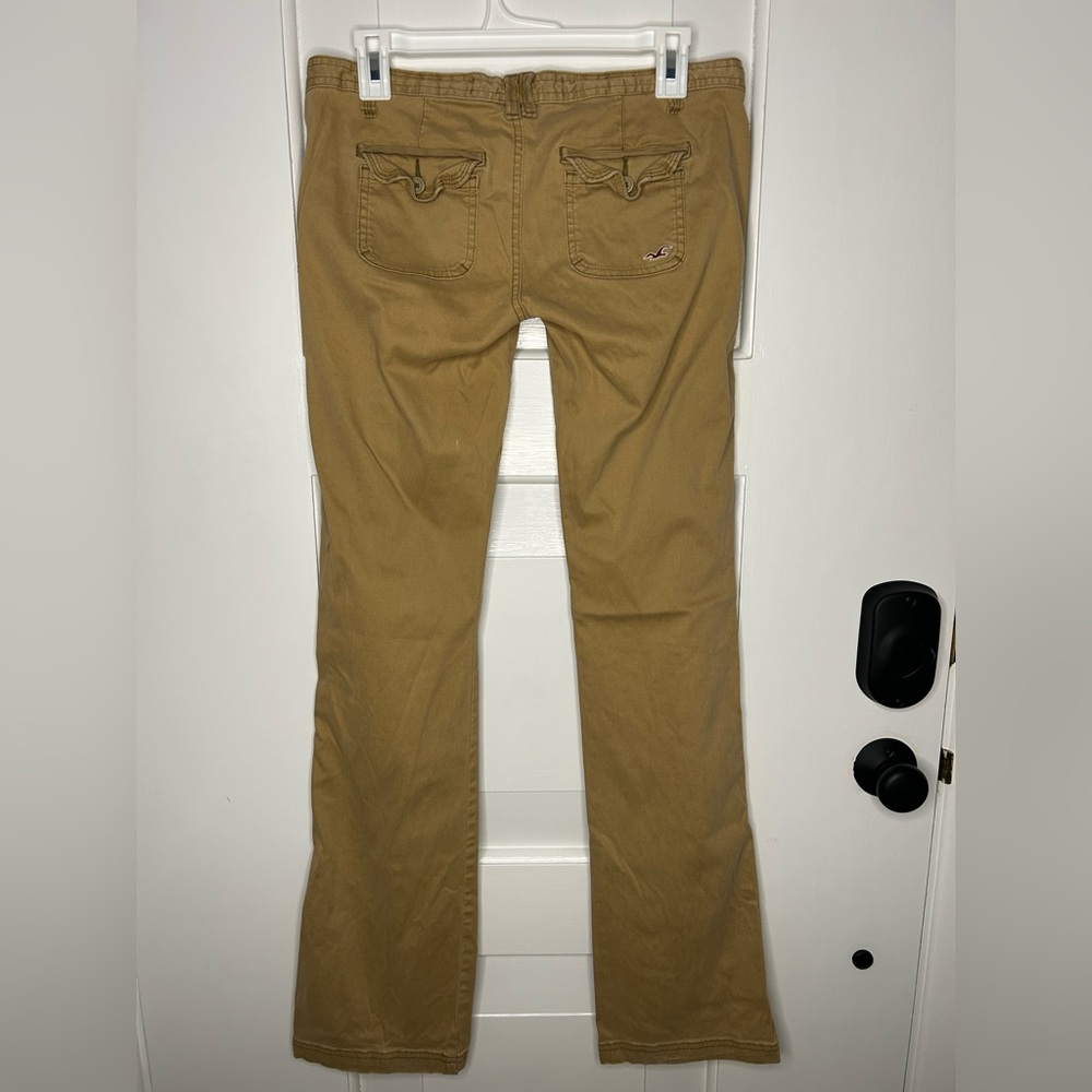 Y2K Hollister Low Rise Flare Khaki Utility Pants - Picture 6 of 14